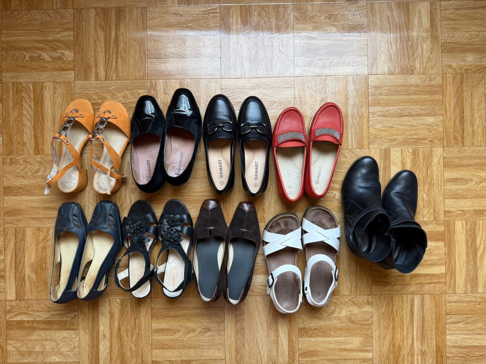 Lot dames schoenen 9 paar maat 37, Enlèvement, Porté