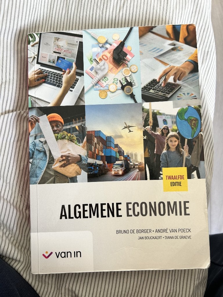 Algemene economie 12de editie, Boeken, Studieboeken en Cursussen, Ophalen, Zo goed als nieuw, Hoger Onderwijs, Van In