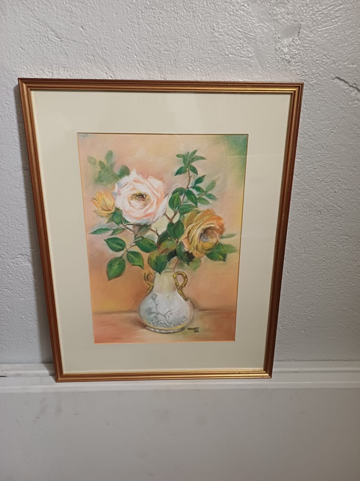 Vintage schilderij, Enlèvement, Comme neuf, Peinture