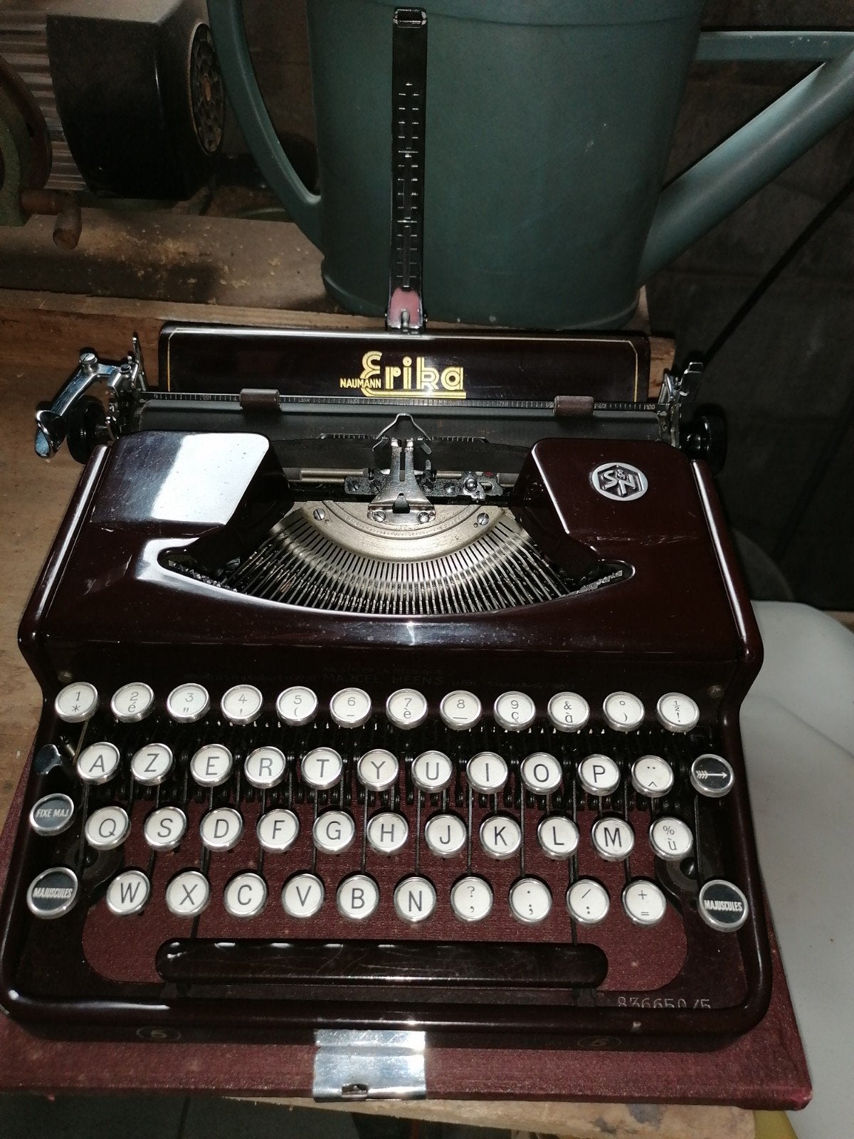 Erika typemachine. Model 5., Diversen, Typemachines, Ophalen