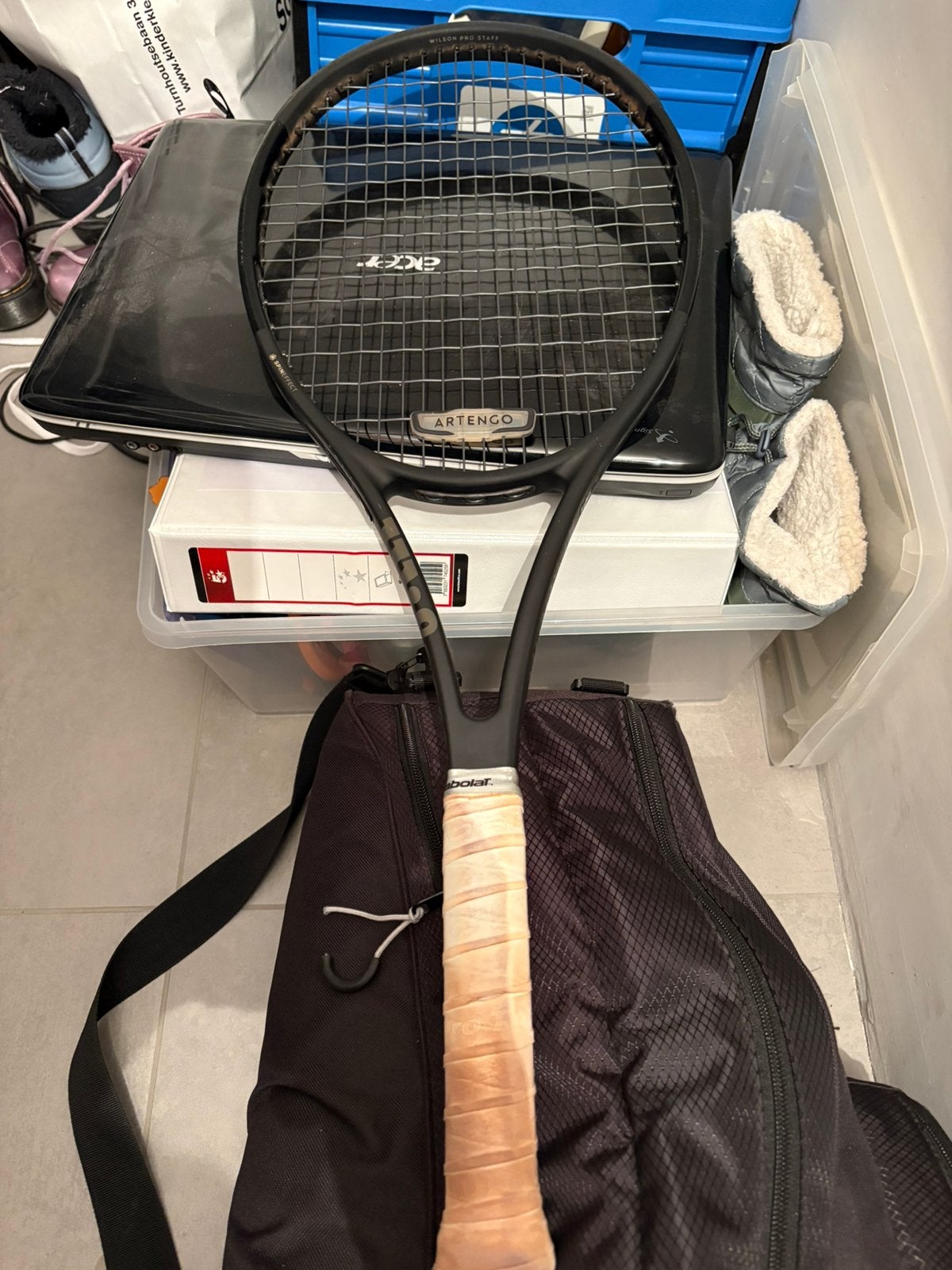 Wilson pro staff grip 2 gebruikt, Sport en Fitness, Gebruikt, Wilson, Racket, Ophalen