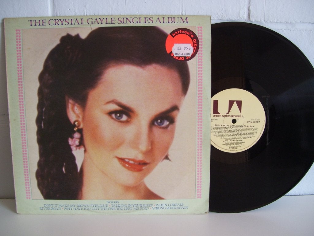 CRYSTAL GAYLE  the crystal gayle singles album, Cd's en Dvd's, Vinyl | Country en Western, Originele persing, 1980 - 1989, Ophalen of Verzenden