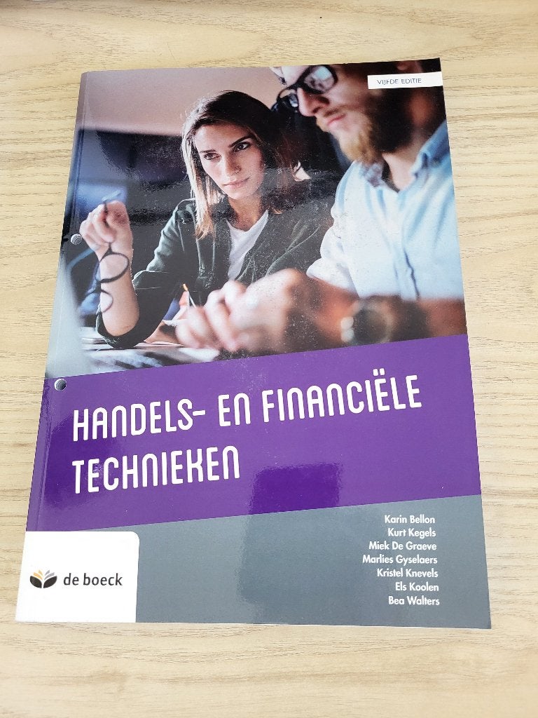 Handels en financiele technieken, Livres, Neuf, Autres niveaux, Enlèvement, De boeck