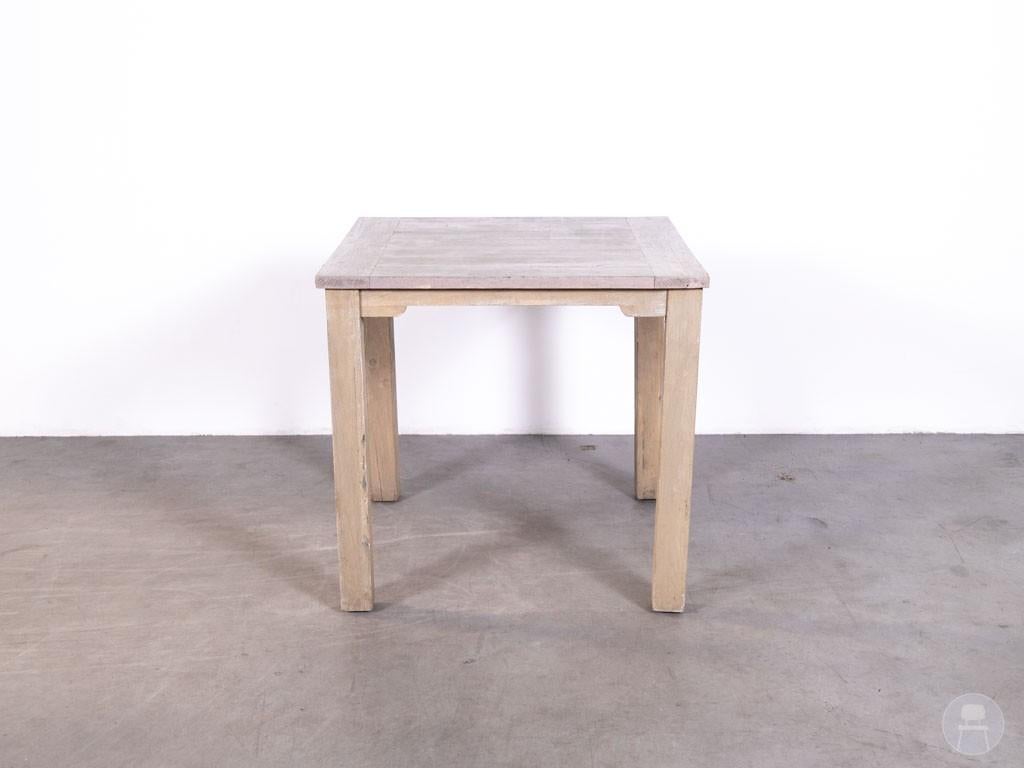Terrastafel Geertje Teak 80x80cm (15 stuks), Tuin en Terras, Tuintafels, Ophalen of Verzenden, Gebruikt, Vierkant, Hout
