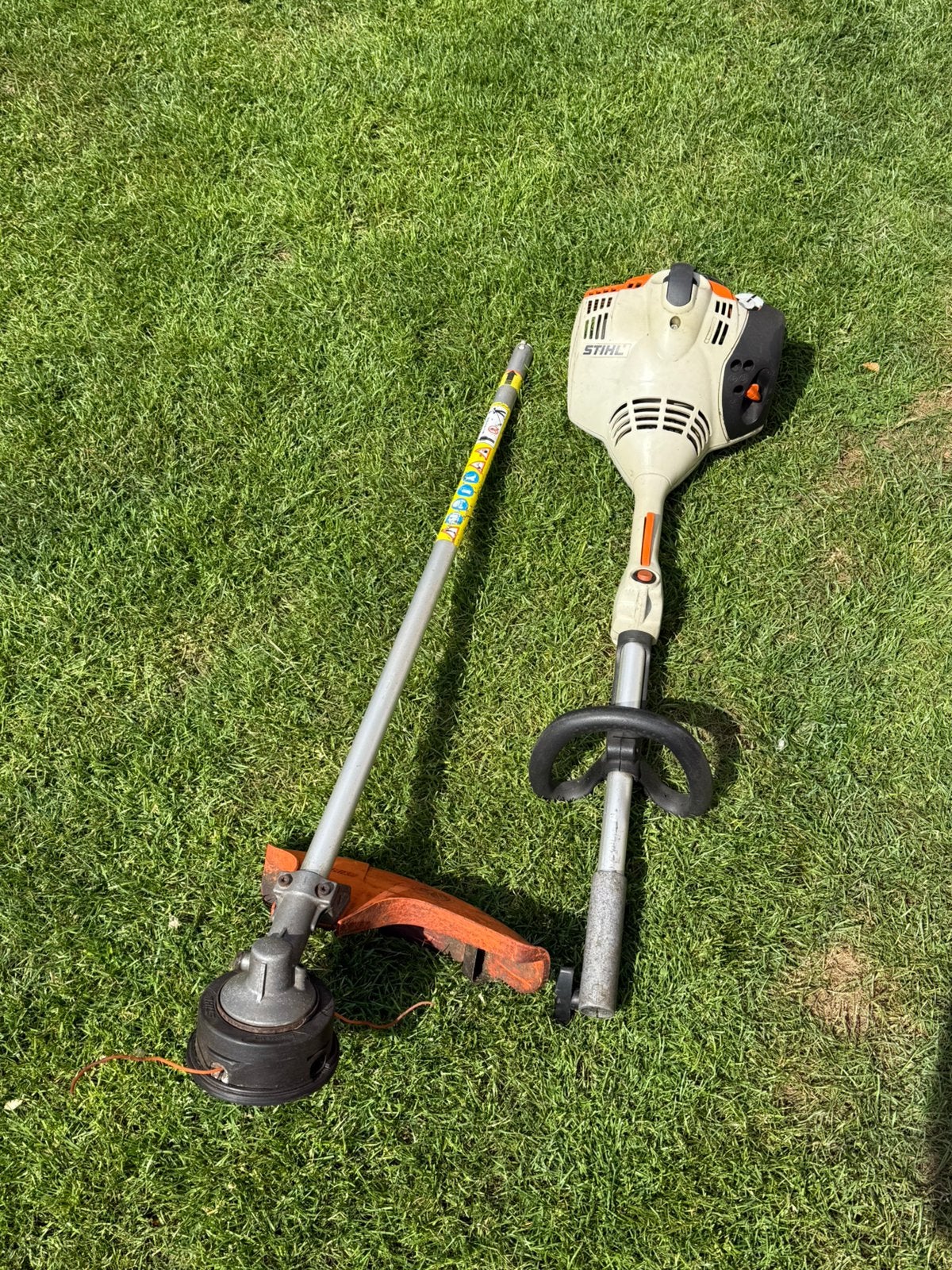 Stihl KM56RC combimotor met trimmer, Ophalen, Gebruikt, 30 tot 50 cm, Benzine