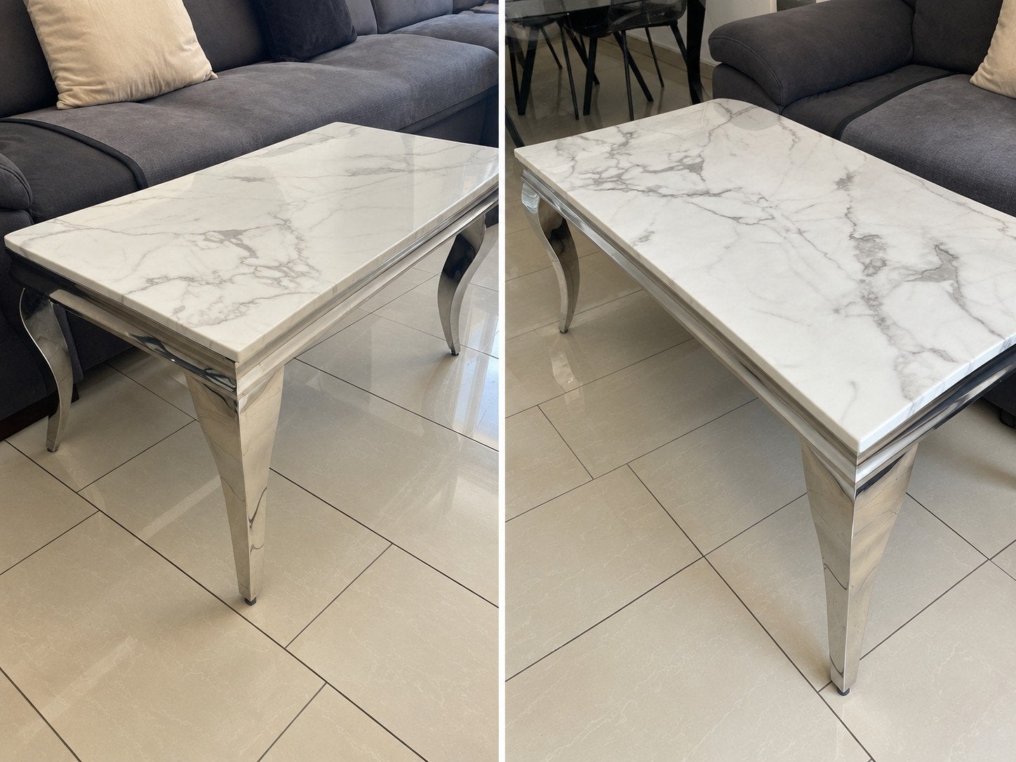 Marmeren salontafel, Ophalen