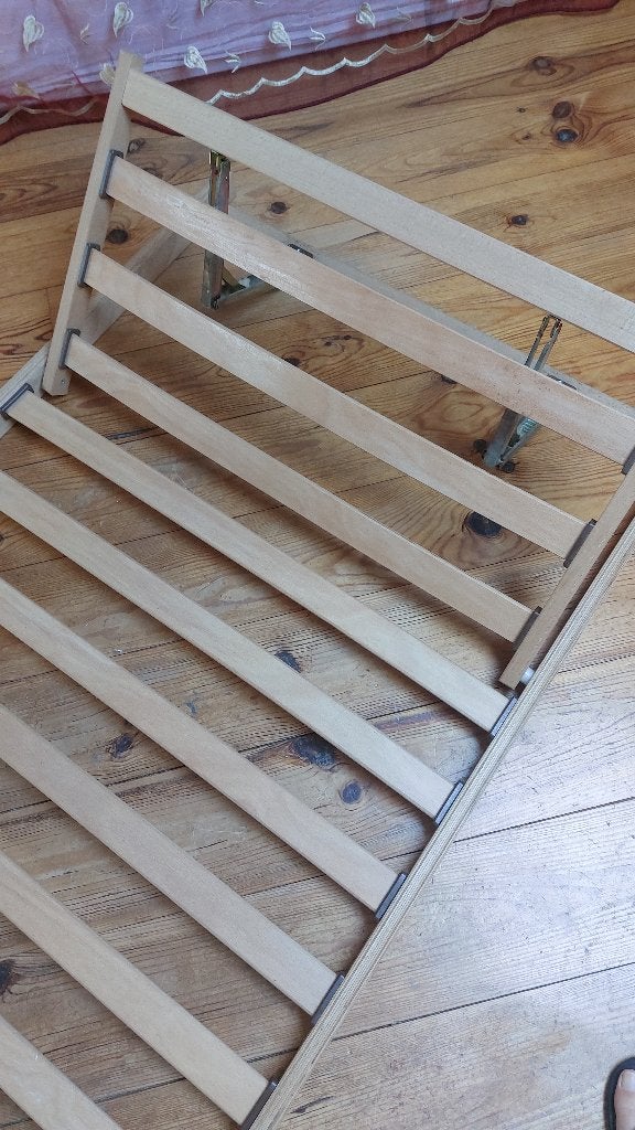 Sommier lattes 90x190, Maison & Meubles, Chambre à coucher | Matelas & Sommiers, 90 cm, Une personne, Enlèvement, Utilisé