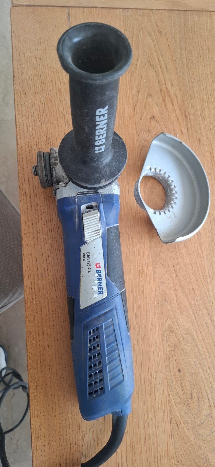 Berner haakse slijper 125mm, Doe-het-zelf en Bouw, Ophalen of Verzenden, Gebruikt, 1000 watt of meer, Haakse handslijpmachine