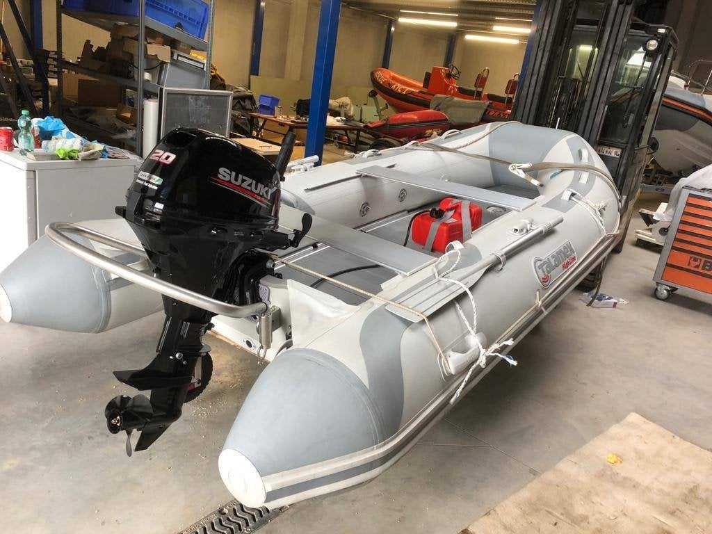Rubberboot met nieuwe suzuki 20 pk, Watersport en Boten, Ophalen, Aluminium, 17 m, Zo goed als nieuw