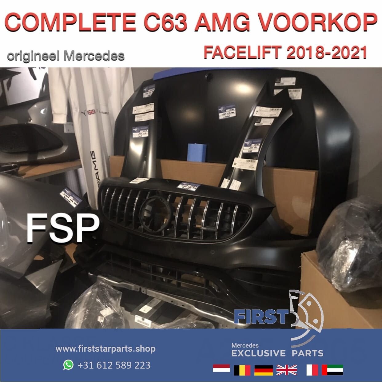C205 Mercedes C KLASSE FACELIFT C63 AMG VOORKOP NEUS COUPÉ C, Utilisé, -, Avant, -