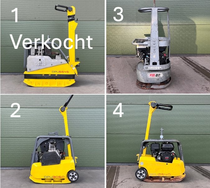 Trilplaat Wacker Neuson DPU, SWEPAC FR 85, Ophalen