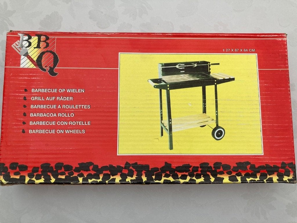 Nieuwe BBQ op wielen – nooit gebruikt – compleet, Enlèvement, Neuf, BBQ