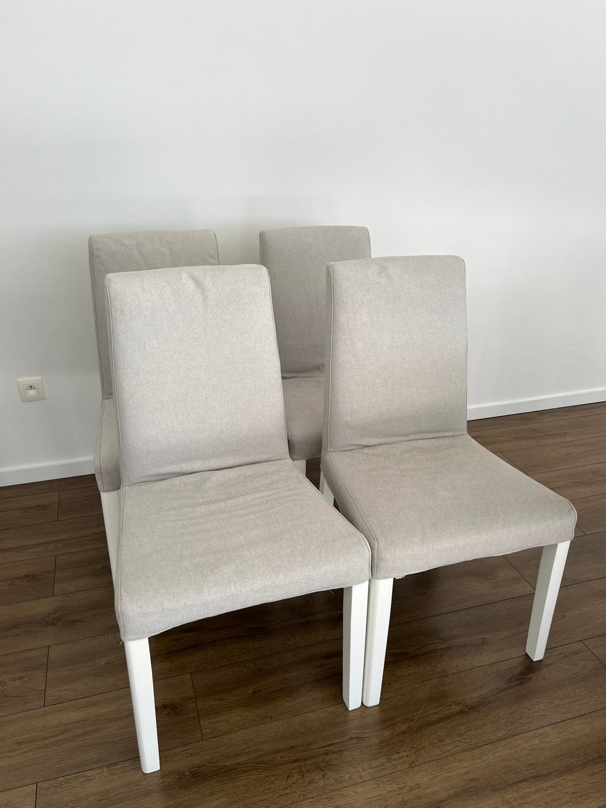 4 chaise IKEA, Maison & Meubles, Enlèvement, Comme neuf, Gris, Quatre