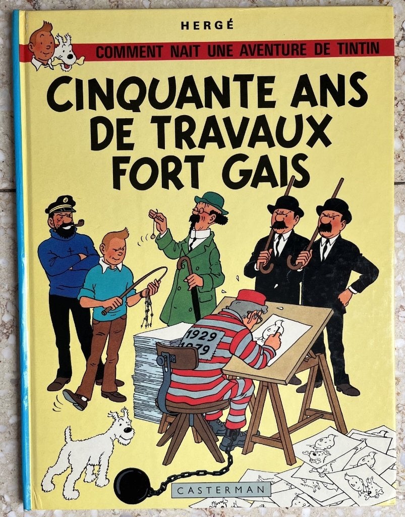 Hergé - Kuifje - Vijftig Jaar Kapriolen aan de Ketting, Boeken, Eén stripboek, Verzenden, Zo goed als nieuw, Hergé