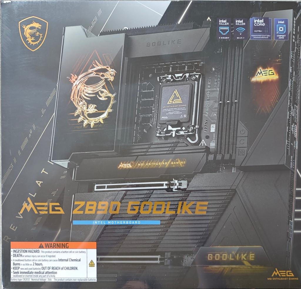 MSI MEG Z890 GODLIKE Intel LGA 1851 E-ATX Motherboard, Computers en Software, Moederborden, LGA 1851, Ophalen of Verzenden, Zo goed als nieuw