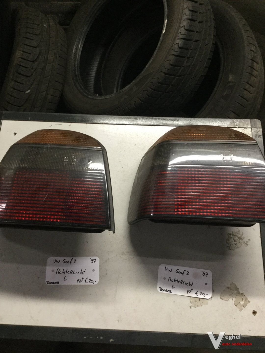 Vw Golf 3  1997 Achterlicht Links (donker), Gebruikt, -, -, Ophalen of Verzenden