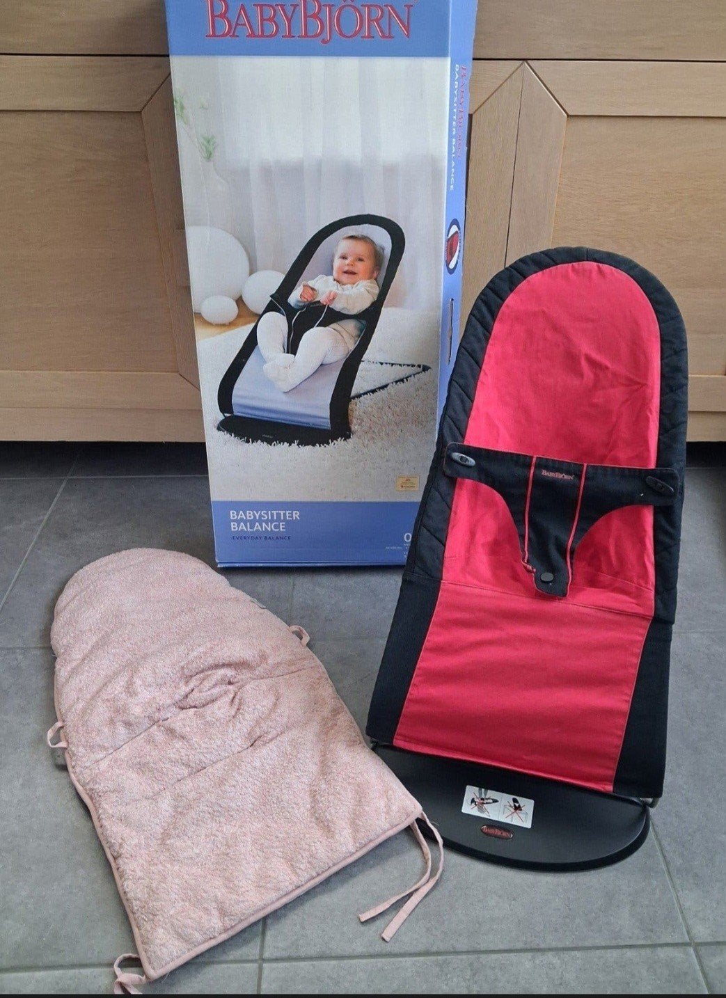 Babybjorn wipstoel in doos met extra doek, Kinderen en Baby's, Ophalen of Verzenden, Wipstoel