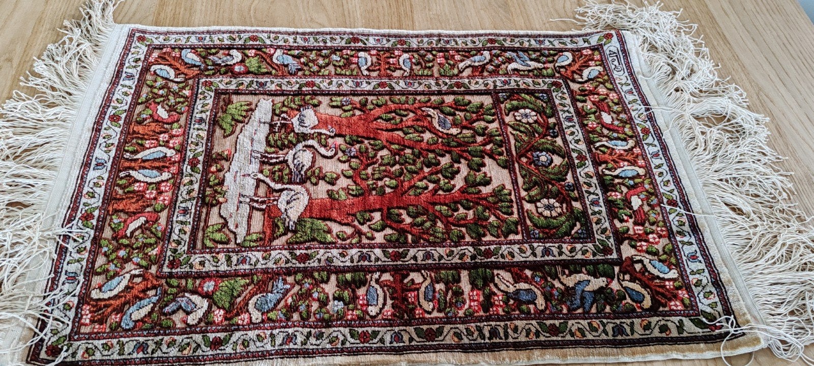 handgeknoopt tapijt Hereke met gouddraad en certificaat, Ophalen of Verzenden, Nieuw