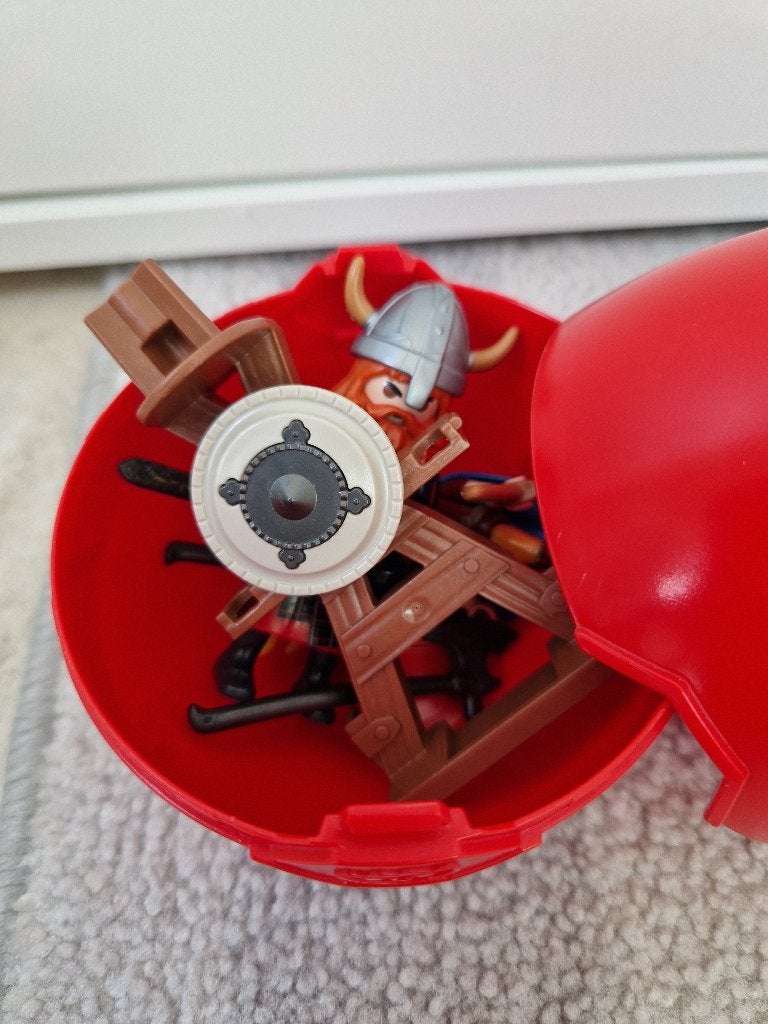 Playmobil paasei met vikings, Kinderen en Baby's, Complete set, Ophalen of Verzenden, Zo goed als nieuw, Figuren