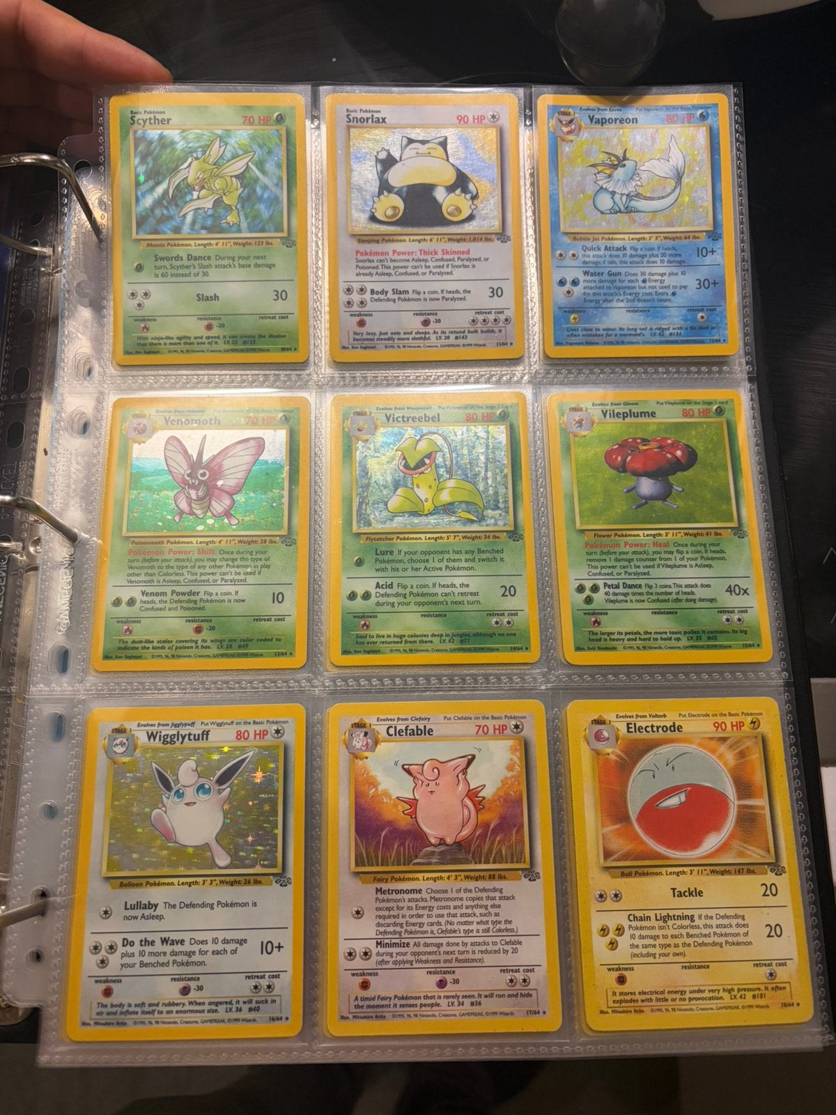 Wotc Pokémon Jungle vintage 1999 complete Masterset te koop, Hobby en Vrije tijd, Ophalen of Verzenden, Meerdere kaarten, Foil