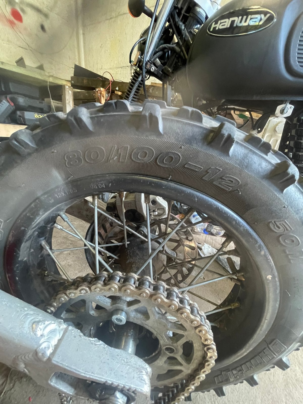 Velg of naaf 12inch 80/100 gezocht, Fietsen en Brommers, Ophalen, Pitbike