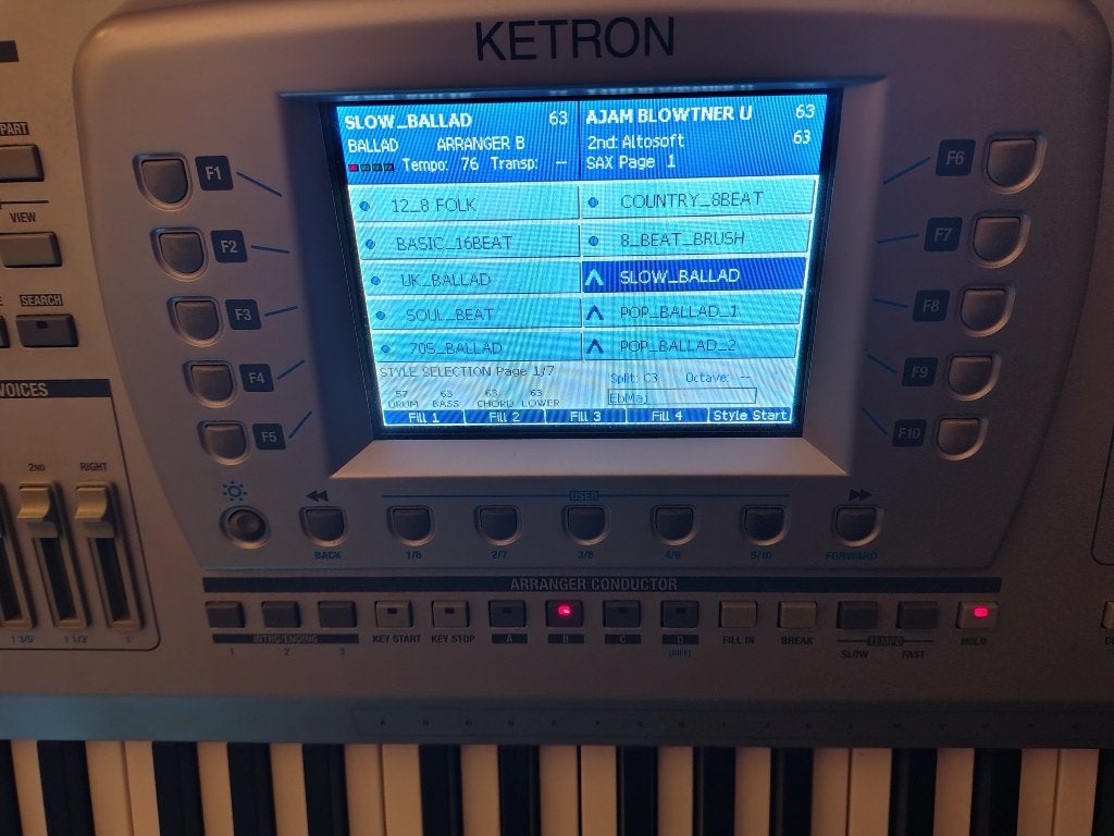 Clavier supérieur Ketron Audya 76, Autres marques, Enlèvement, Utilisé, 76 touches