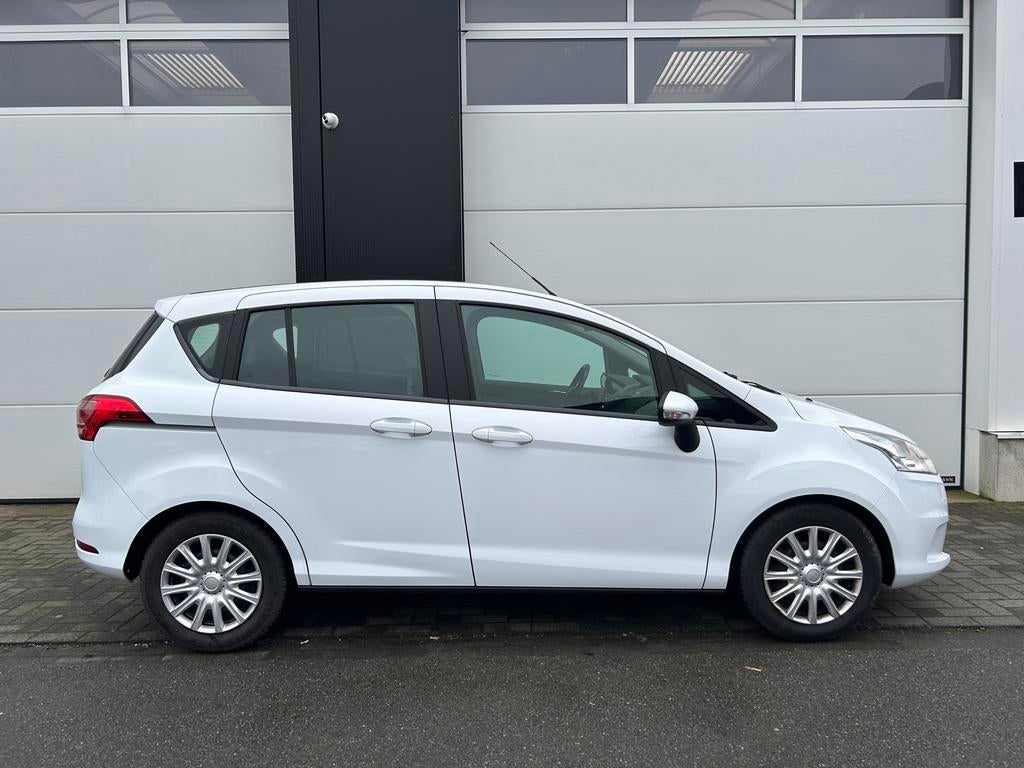Ford B-Max 1.0i EcoB / Navi / Airco / Bleutooth / 74000km, Stof, B-Max, Parkeersensor, Wit