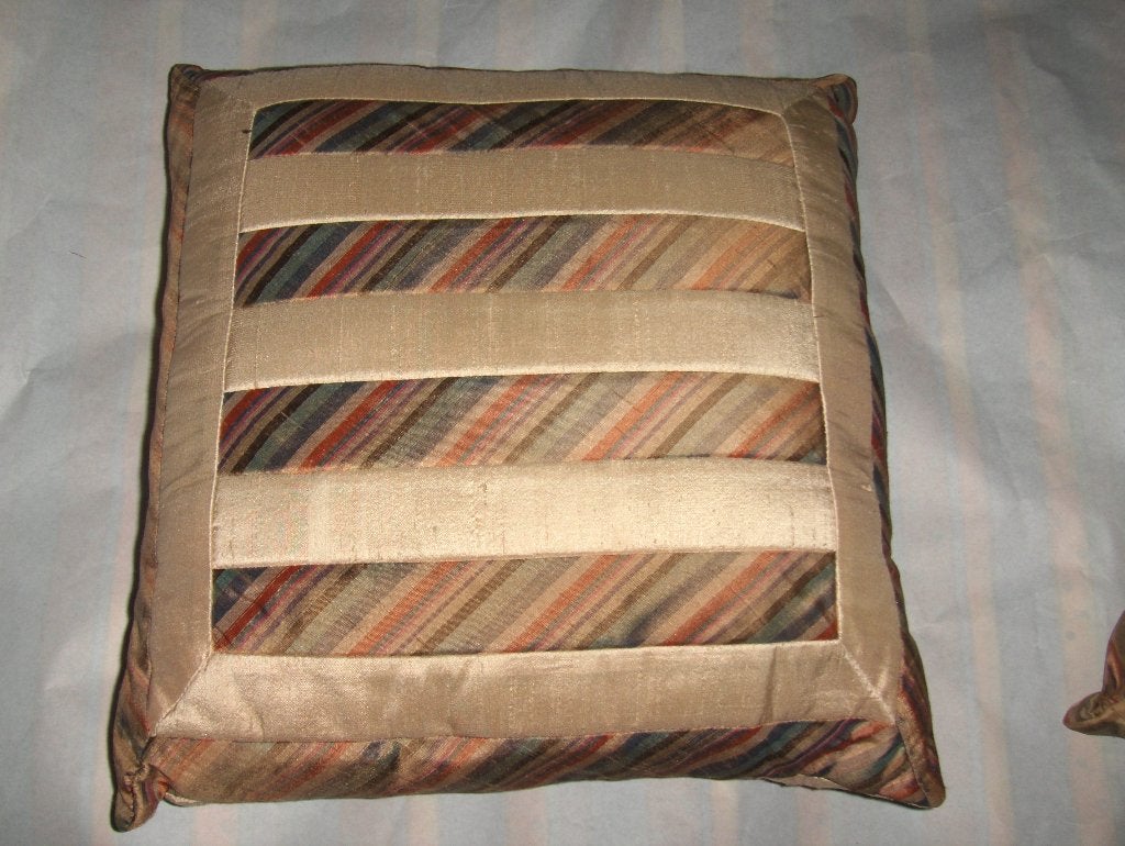 Lot de 2 coussins satiné 35 cm x 35 cm avec tirette, Ophalen of Verzenden, Vierkant