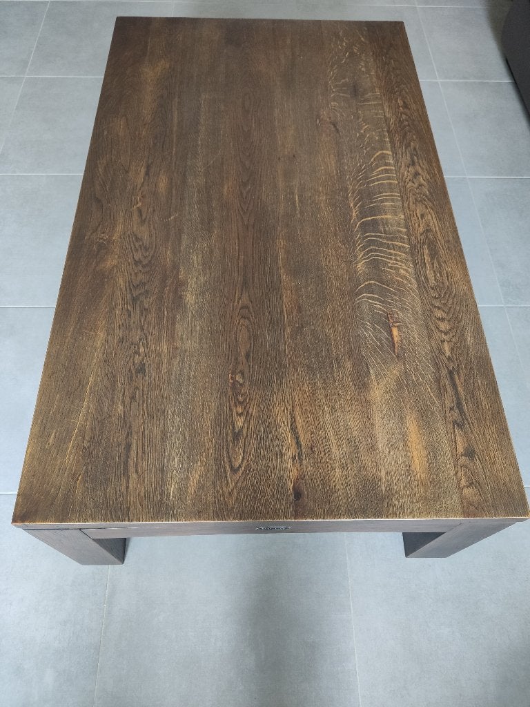 Table de salon en bois massif Villa Home Interiors, 50 à 100 cm, 100 à 150 cm, Enlèvement, Utilisé