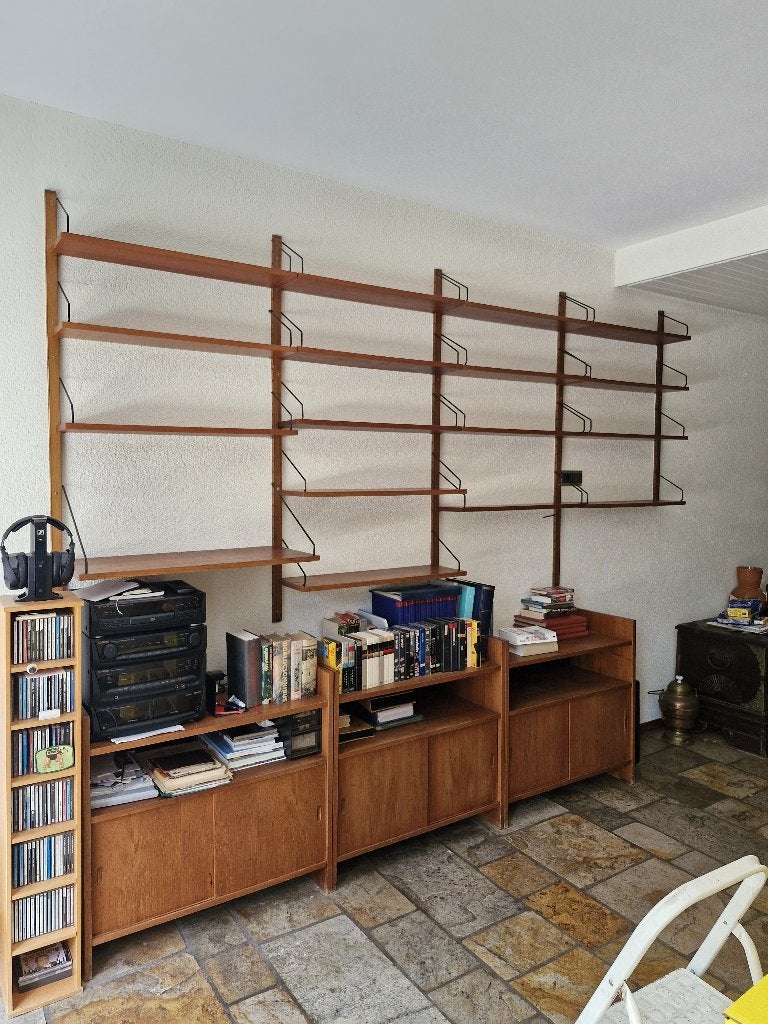 Vintage Teak Wandmeubel – Poul Cadovius 'Royal System', Enlèvement, Utilisé