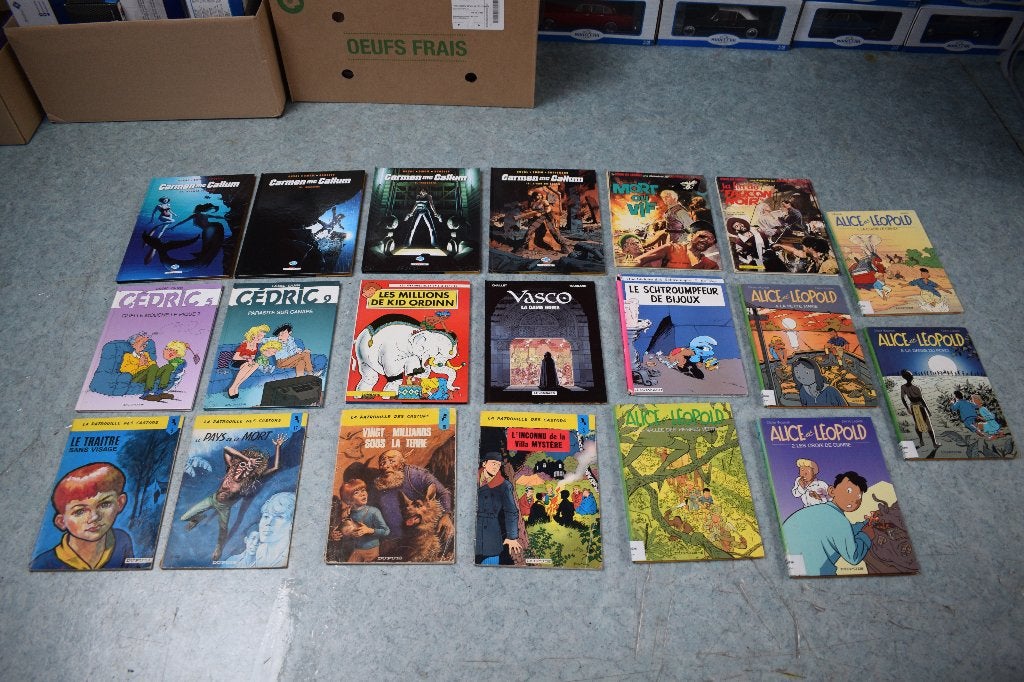 collection lot 20 BD bande dessinee brocante, Enlèvement ou Envoi, Utilisé