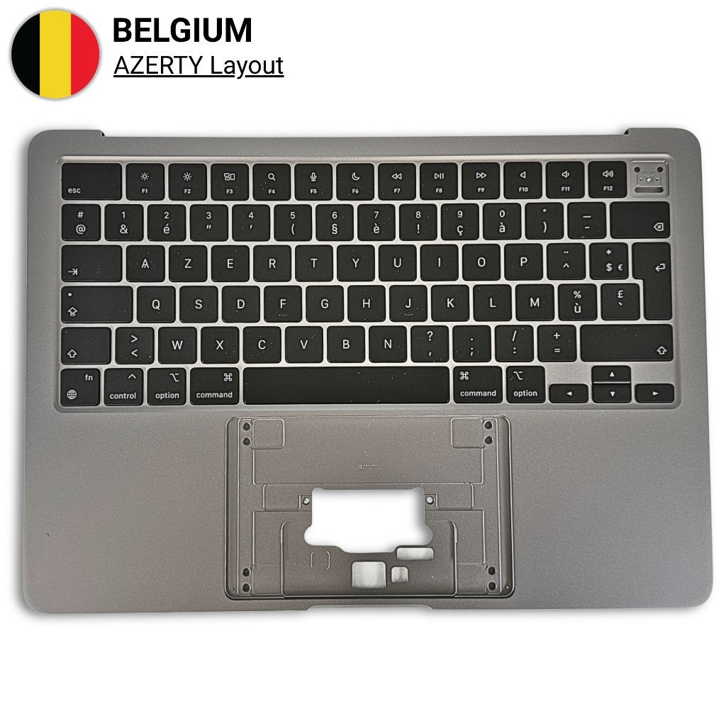 A2681 MacBook Air 13,6" (2022, M2) Top Case AZERTY BE Grijs, Touch ID, ZeliT, Ophalen of Verzenden, Draadloos