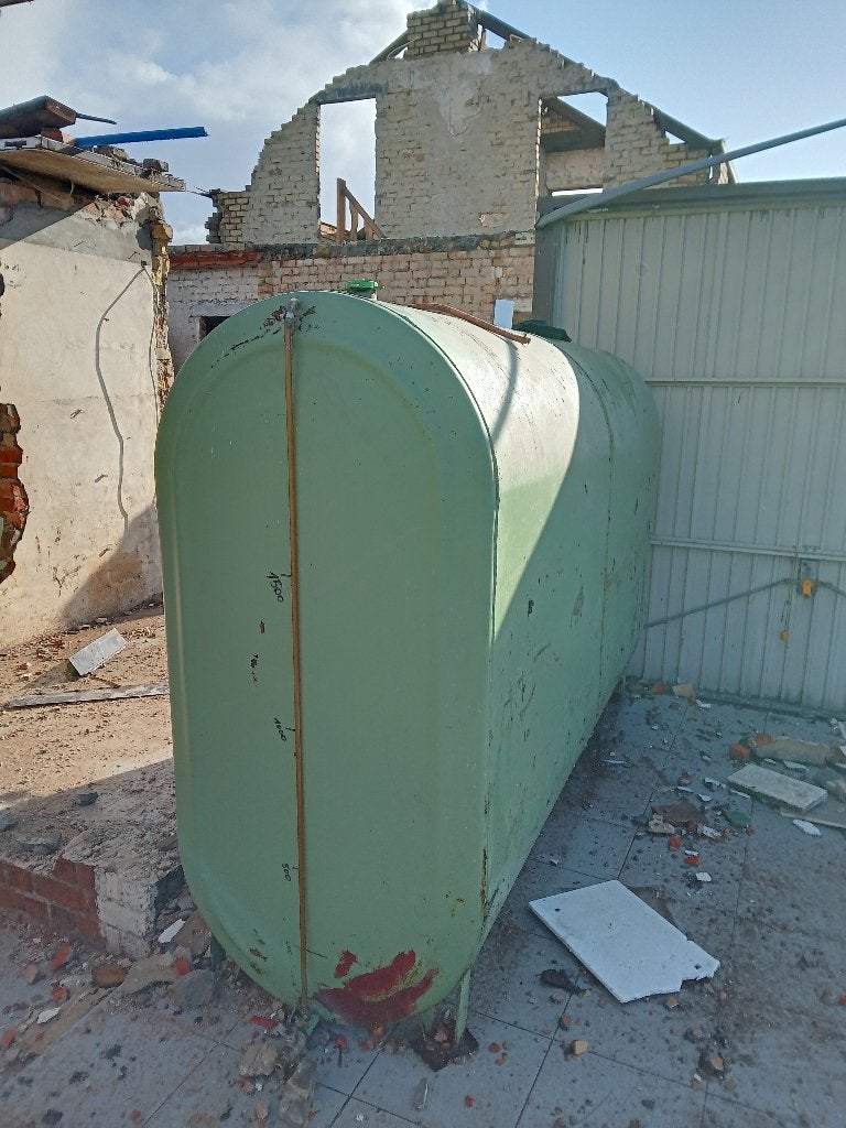 mazouttank 2500L, Ophalen, Gebruikt