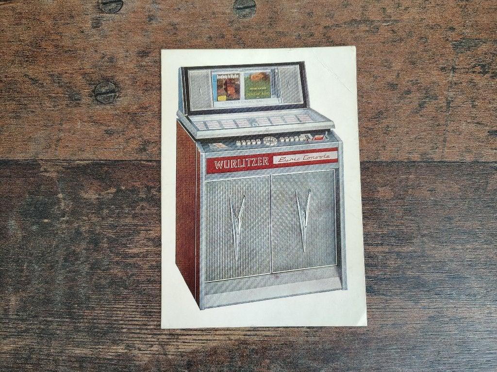 Postkaart: Wurlitzer Lyric (1964) jukebox, Envoi, Wurlitzer