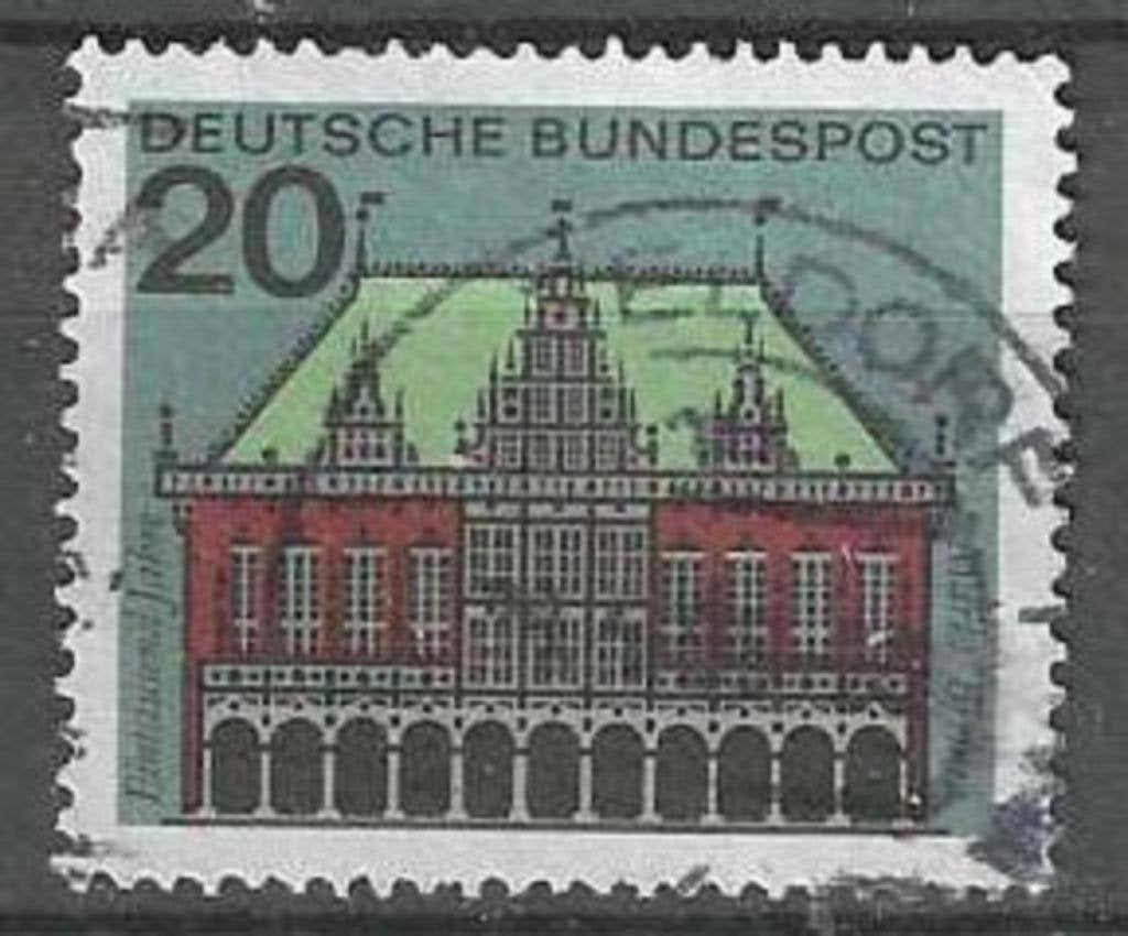 Allemagne Bundespost 1964/1965 - Yvert 295B - Brême (ST), Timbres & Monnaies, Timbres | Europe | Allemagne, Envoi, Affranchi