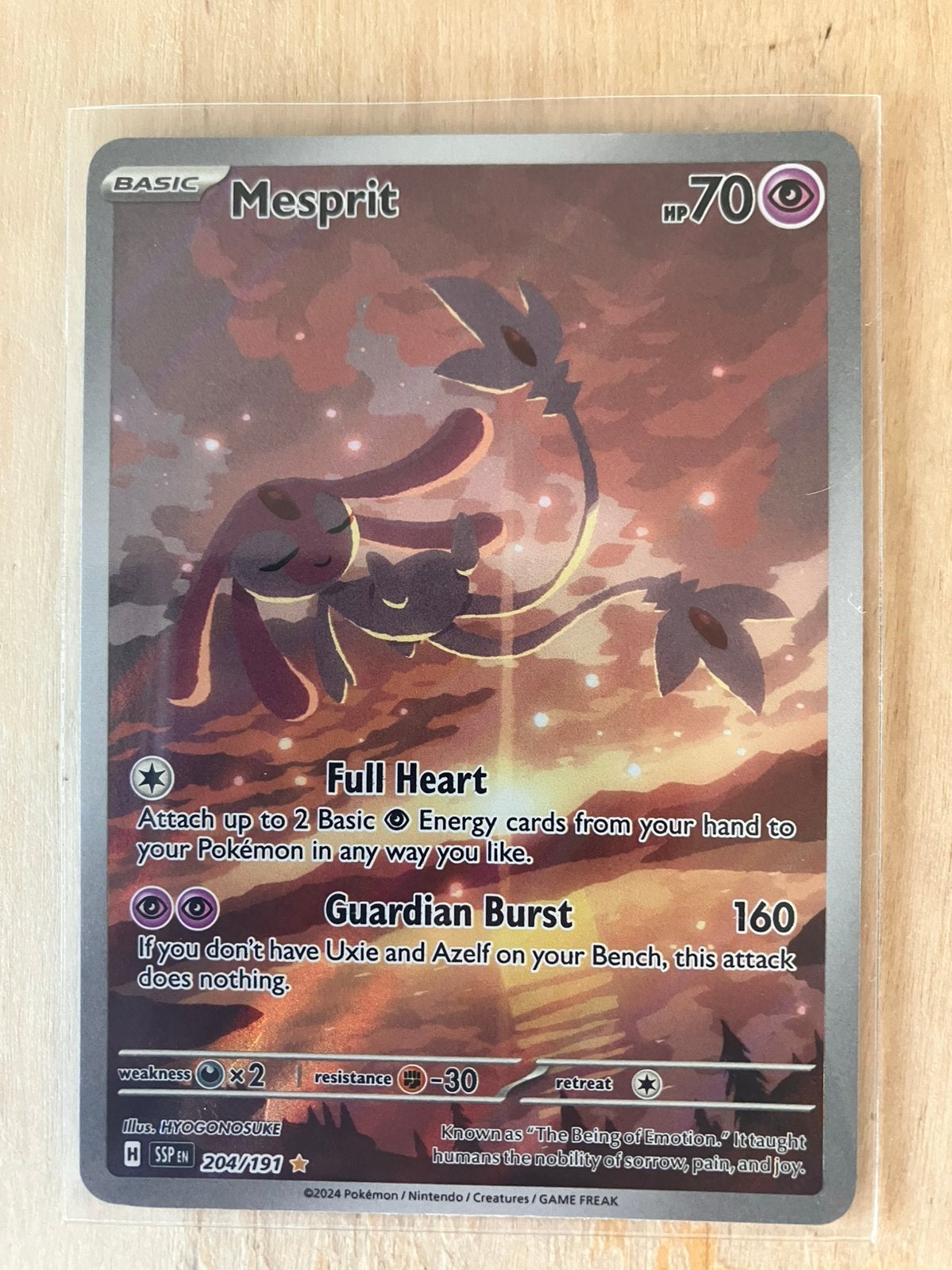 Illustration Rare Mesprit - SSP, Ophalen, Nieuw, Losse kaart, Foil