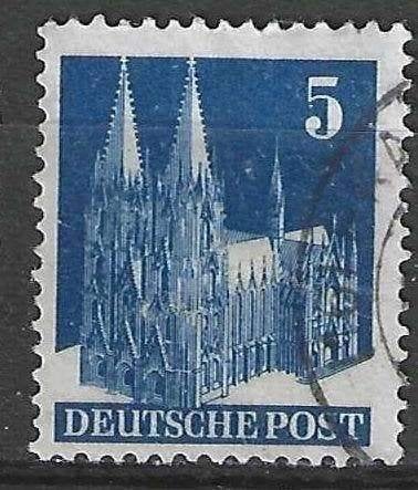 Duitsland Bizone 1948 - Yvert 43 - Kathedraal in Keulen (ST), Verzenden, Gestempeld