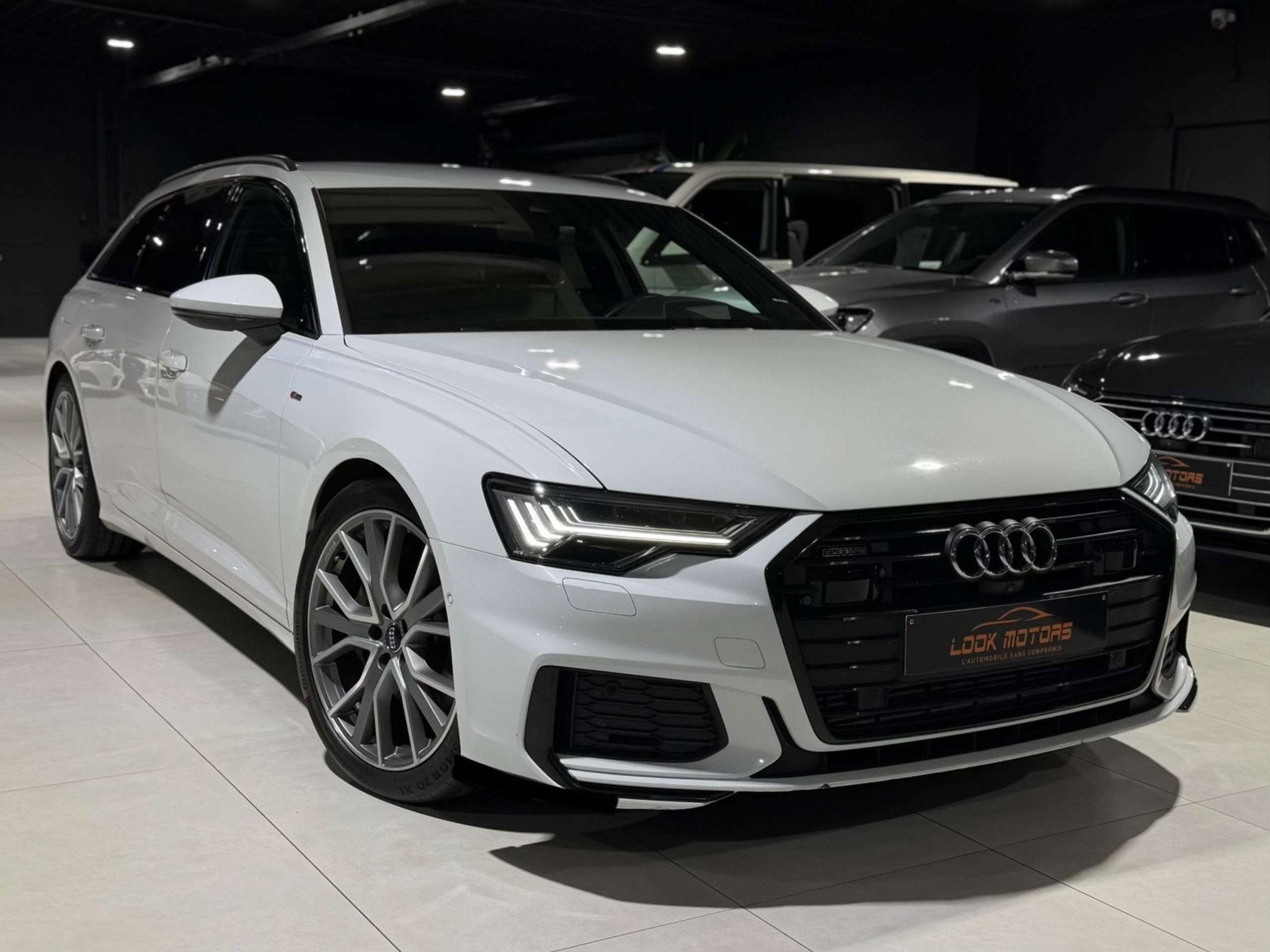 Audi A6 Avant 50 TDi Quattro 3x S-LINE 286CV Tiptronic DISTR, Auto's, Audi, Automaat, Gebruikt, Wit, Leder