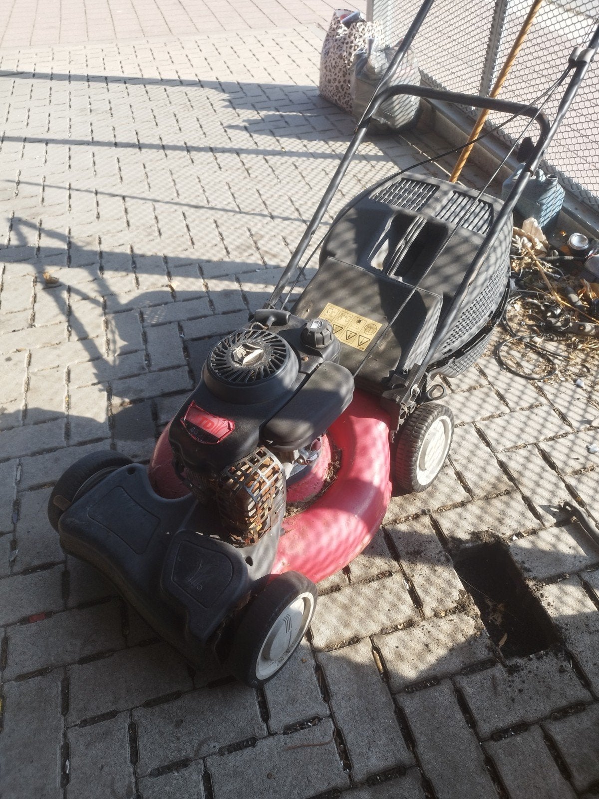 grasmaaier mtd, Ophalen