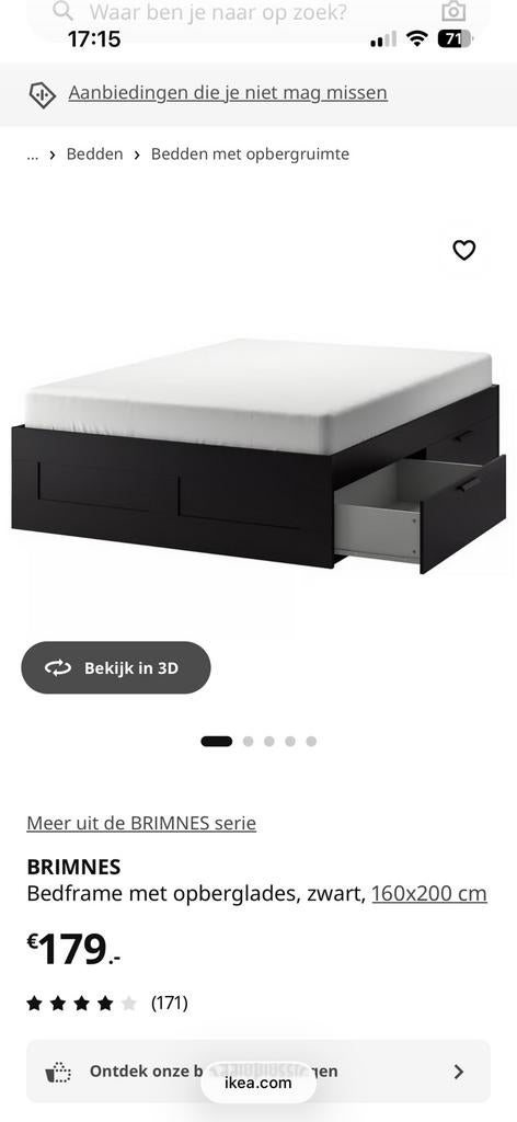 Bed ikea GRATIS, Huis en Inrichting, Ophalen, Zo goed als nieuw