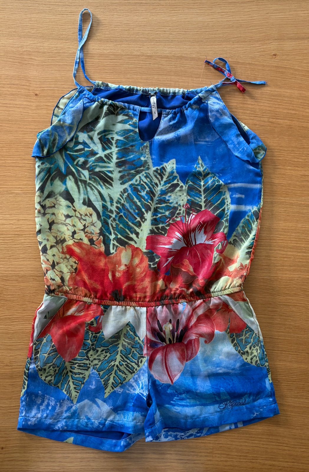 Combi short KAPORAL - Taille S - 12€, Kleding | Dames, Jumpsuits, Ophalen of Verzenden, Gedragen, Maat 36 (S), Blauw