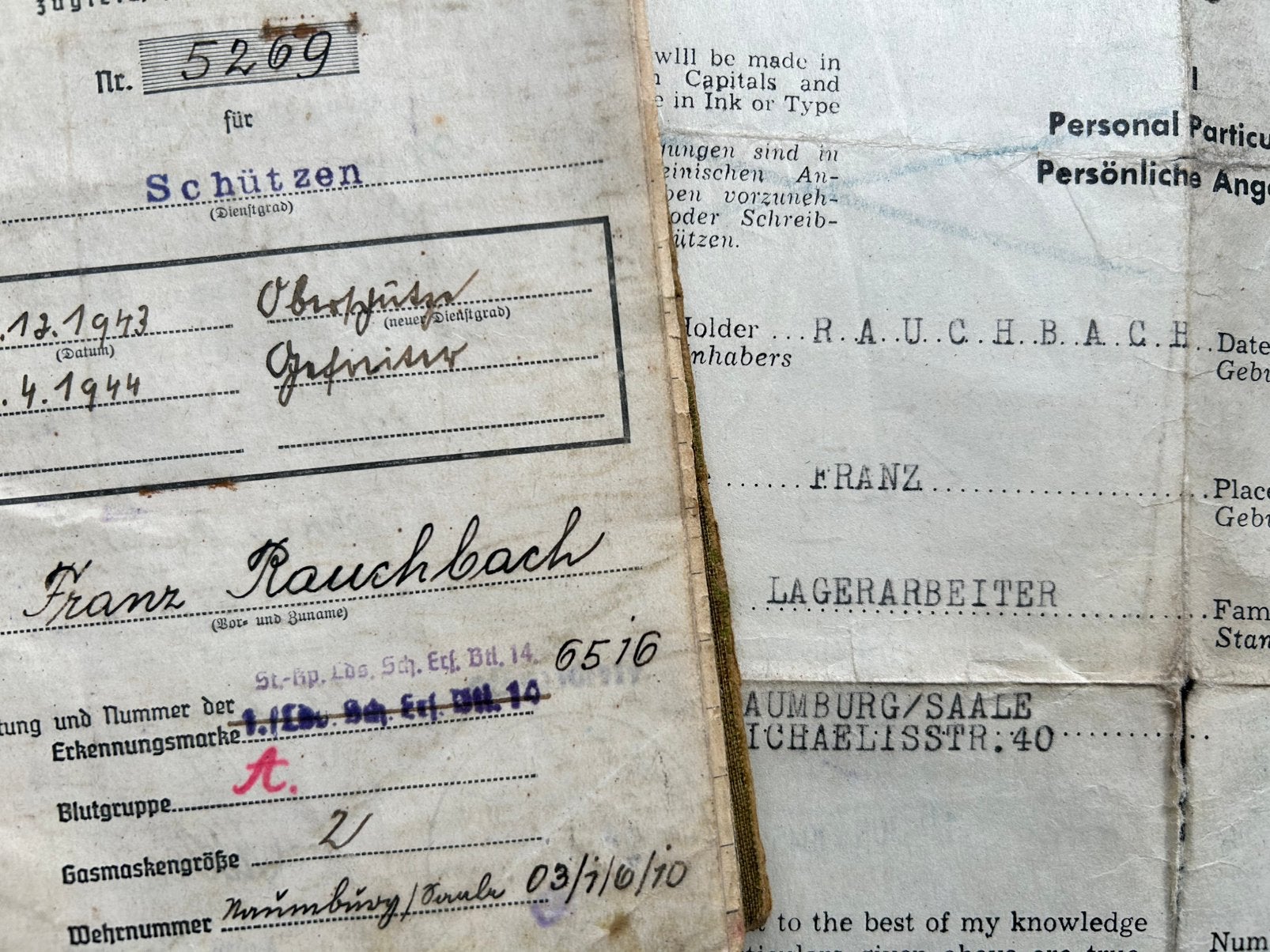Soldbuch allemand de la ww2 avec journal, Collections, Objets militaires | Seconde Guerre mondiale, Armée de terre, Envoi