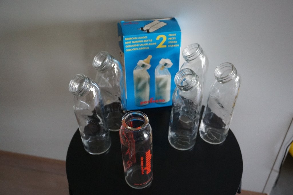 Zuigflessen - Gebogen - Glas, Kinderen en Baby's, Ophalen