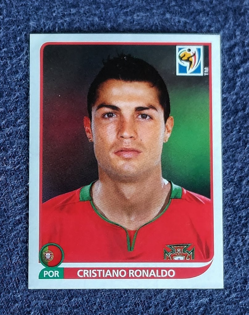 Panini sticker card voetbal ' WK 2010 - Chr. Ronaldo ', Enlèvement ou Envoi, Neuf, Autocollant