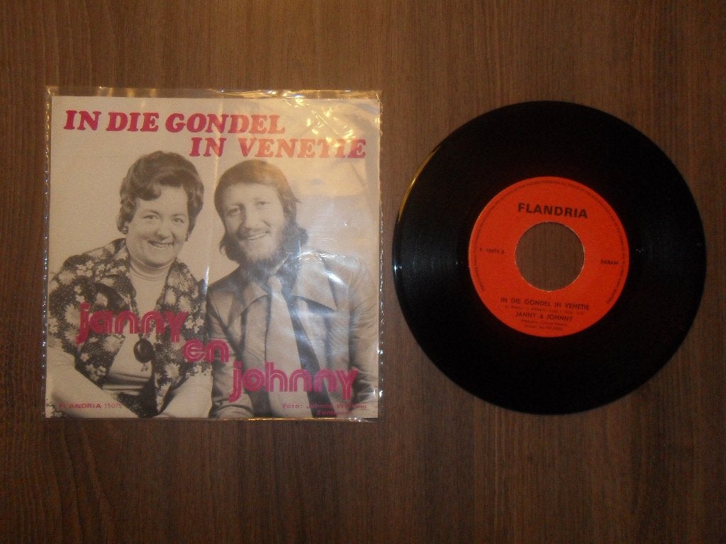 Janny & Johnny - In die gondel in Venetië, Ophalen of Verzenden, Gebruikt, 7 inch, Levenslied of Smartlap