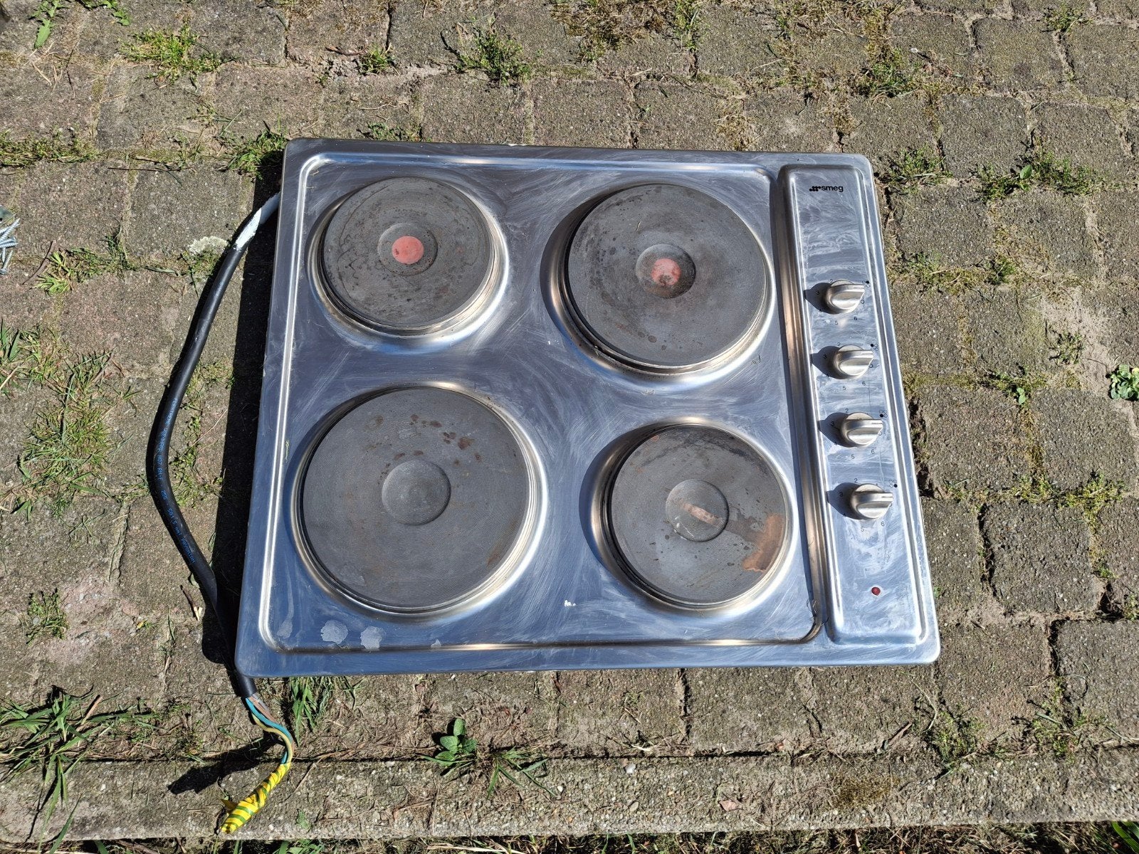 Inbouw elektrische kookplaat SMEG 6 kW, Elektronische apparatuur, Ophalen, Inbouw
