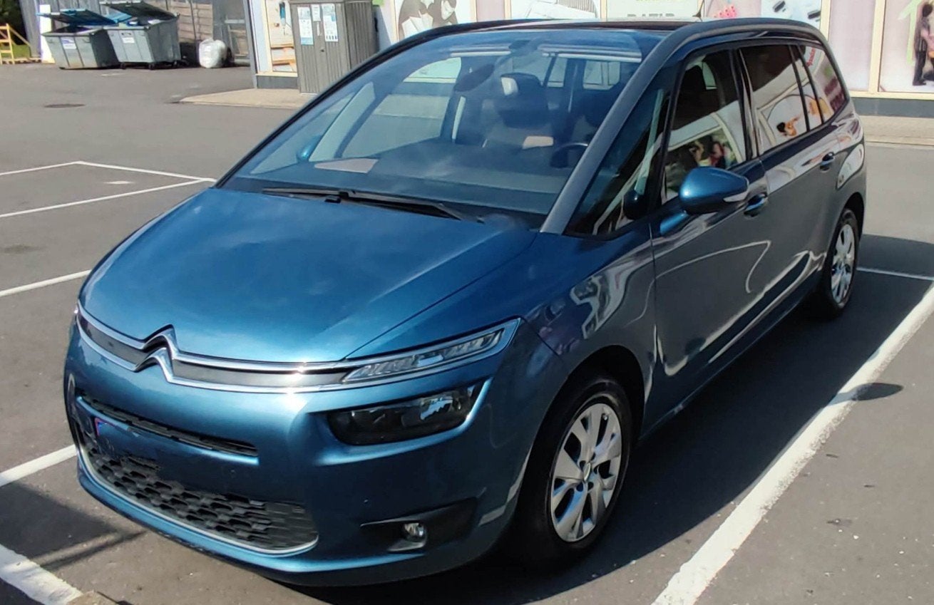 Citroën Grand C4 Picasso 116cv bleue Kyanos, Achat, 7 places, Carnet d'entretien, Diesel