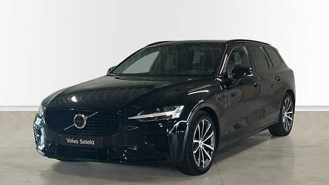 Volvo V60 Plus Dark T6 AWD Hybride | Leder |, Auto's, Automaat, Euro 6, 1969 cc, Zwart