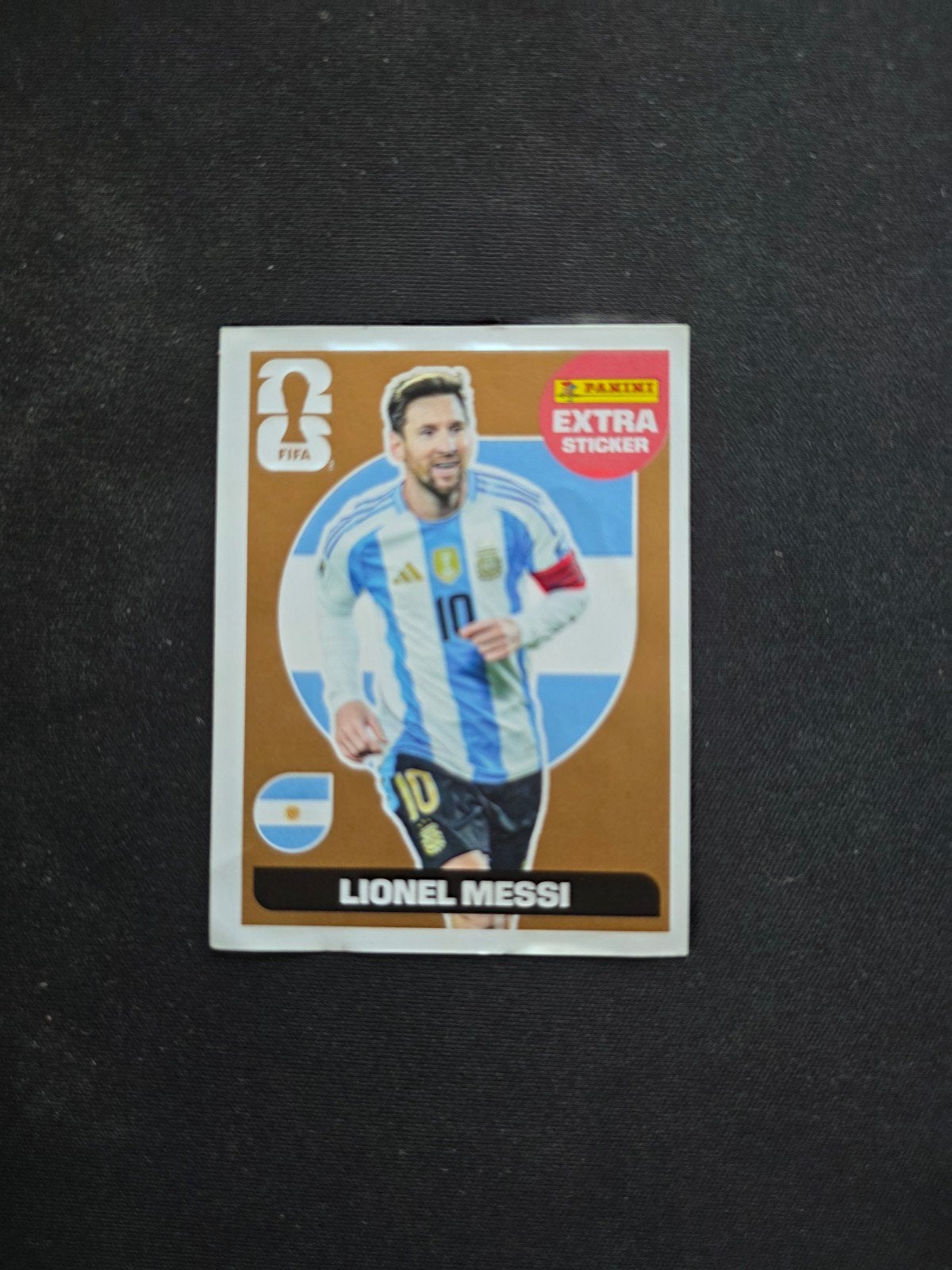 Bronzen messi panini extra sticker, Ophalen, Sticker