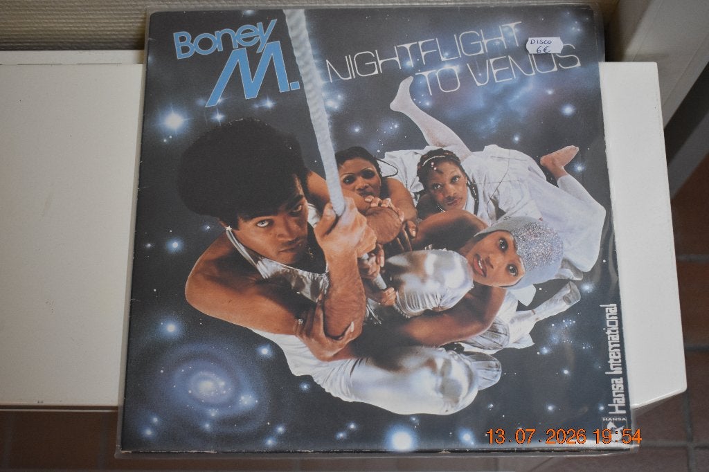 LP : Boney M. - Nightflight to Venus (Disco), Beschermende buitenhoes, Ophalen of Verzenden, Gebruikt, LP